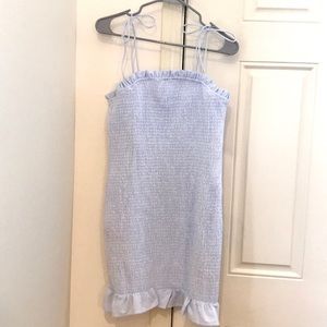 Light Blue and White striped dress